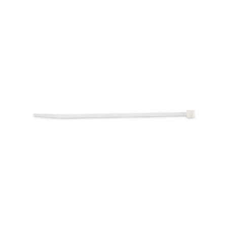 Tatco Products Cable Tie, 4 in L, Natural, Nylon, 18 lb Strength, 1000 PK 22100